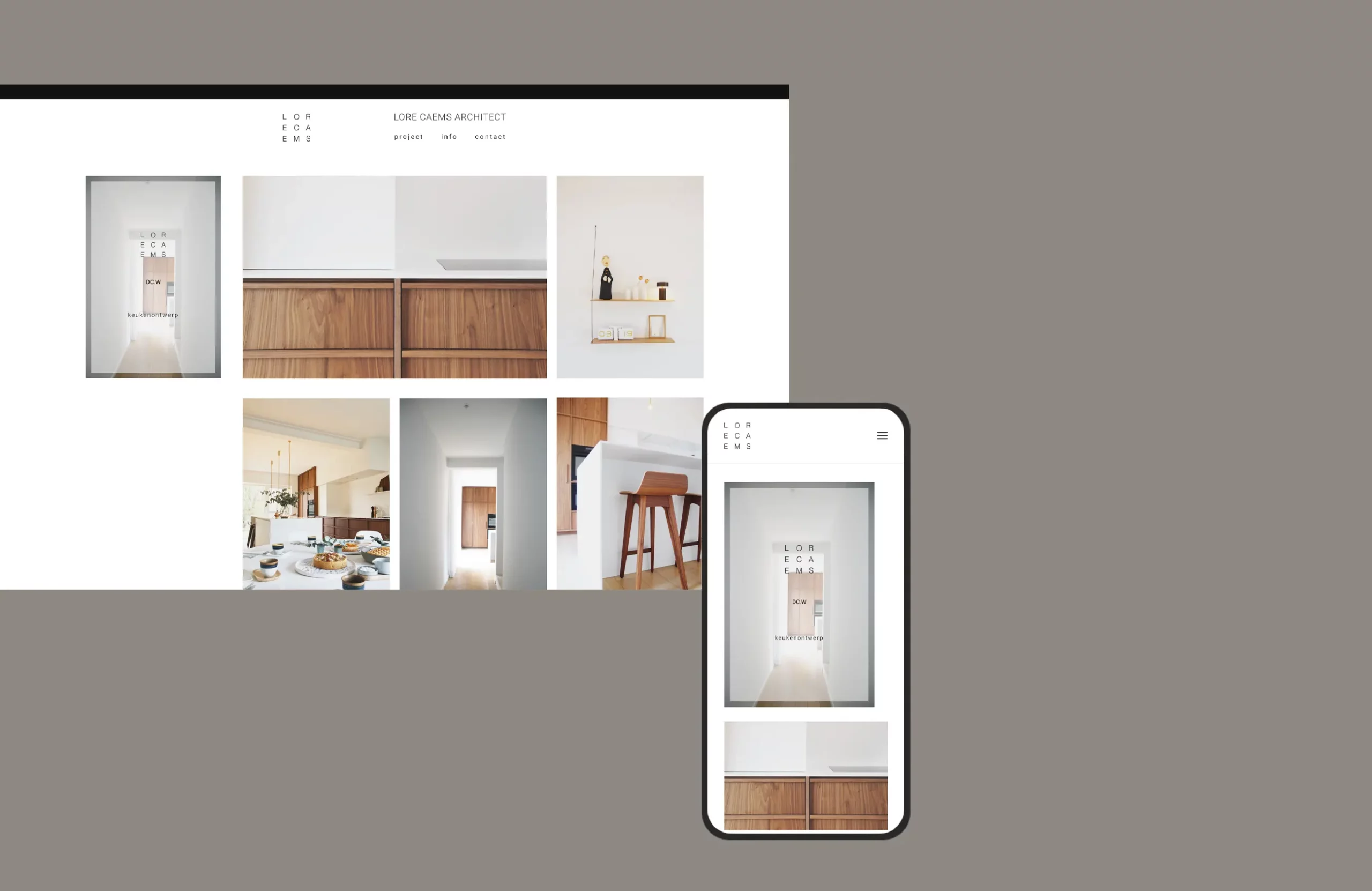 Webdesign voor architecte