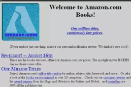 Eerste Amazon website
