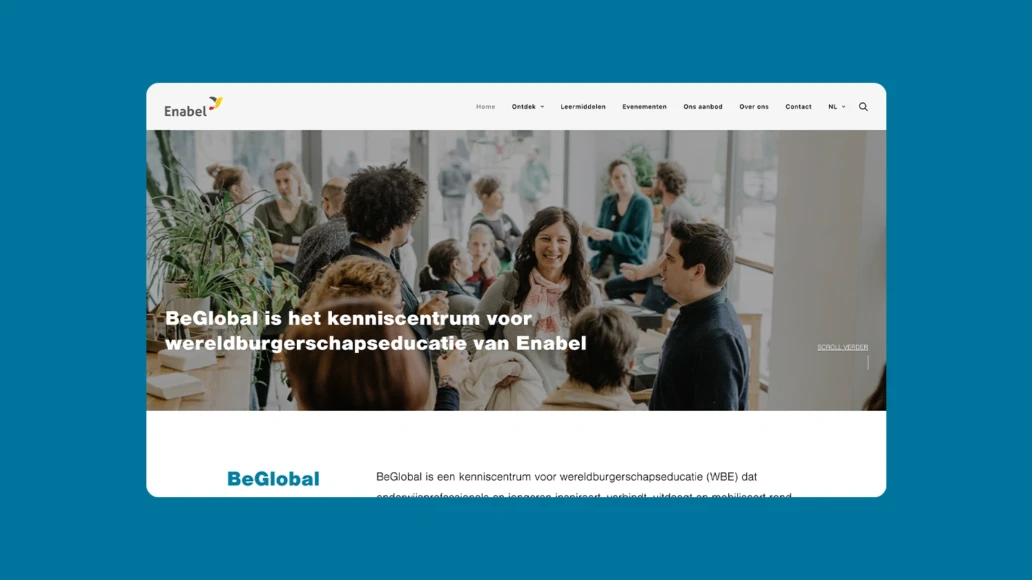Nieuwe website BeGlobal