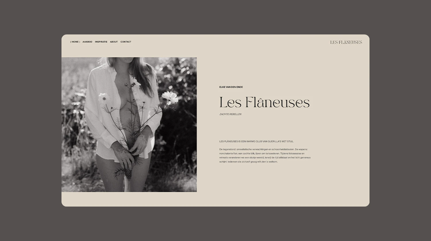 website Les Flâneuses