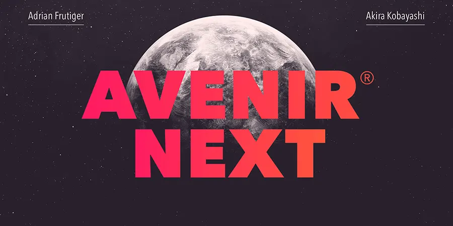 Lettertype Avenir Next